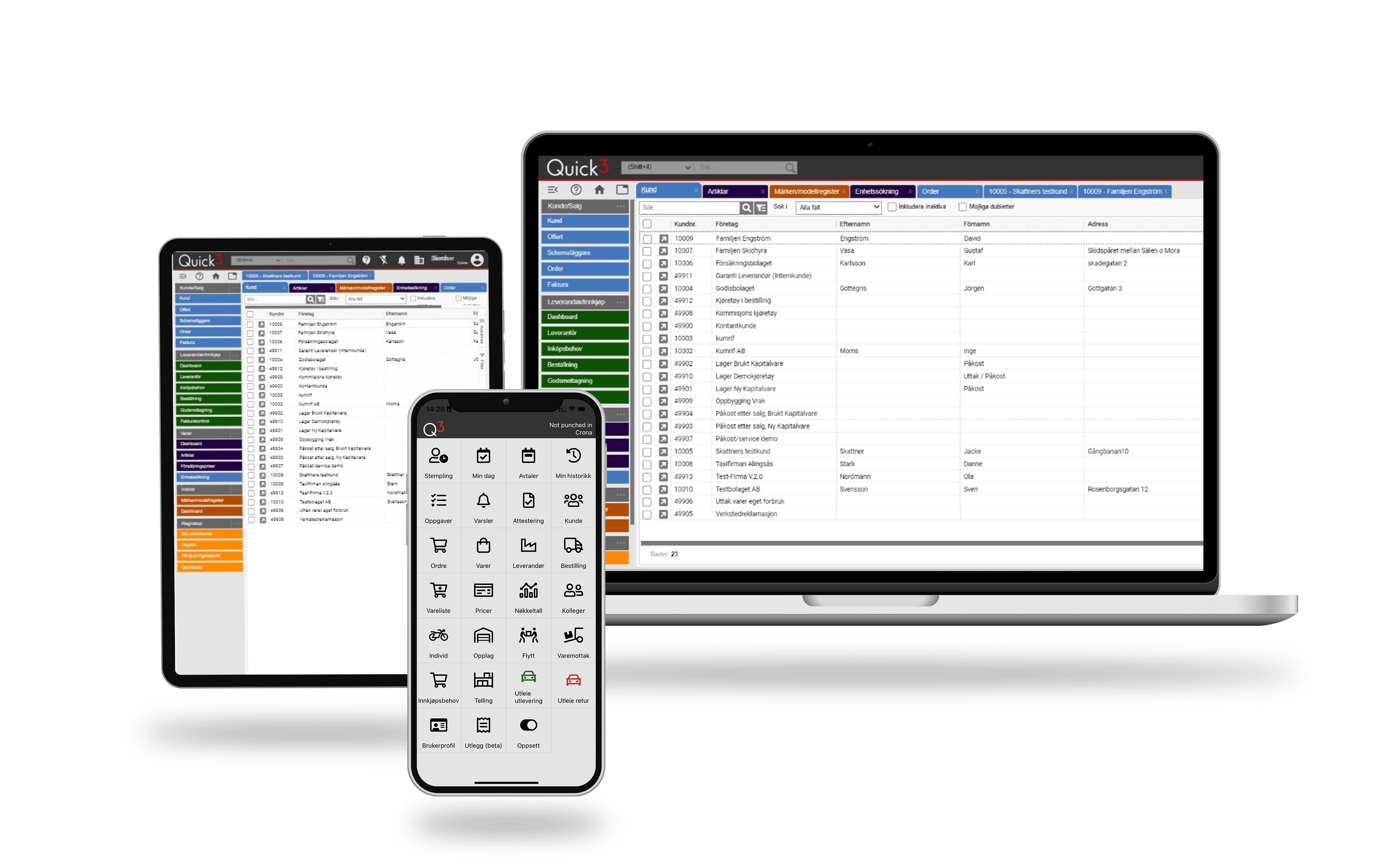 Crona ERP Mockup