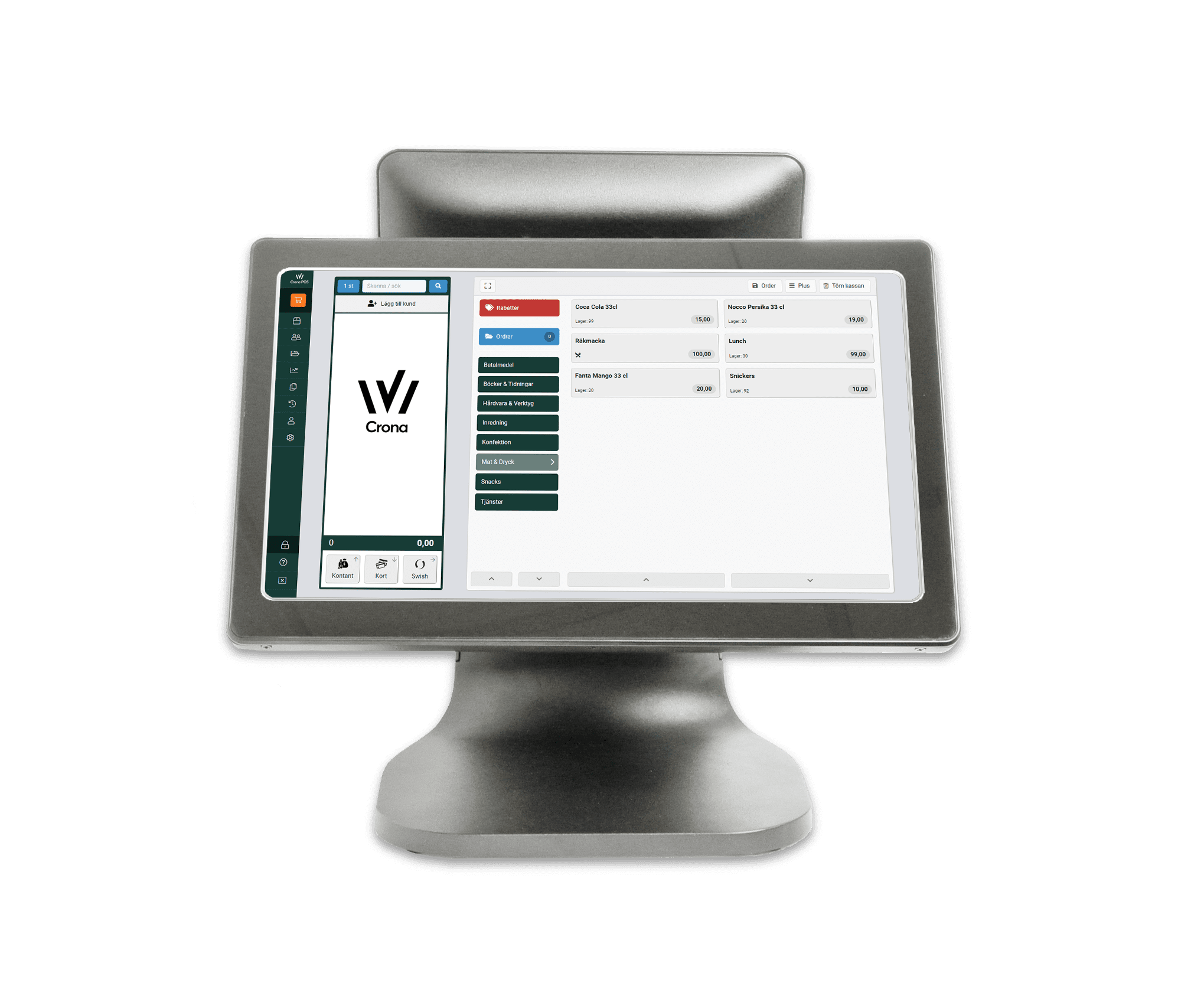 kläder och skor på hyllor i butiksmiljö